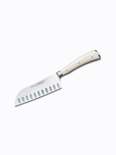 Wusthof Classic Ikon Creme Hollow Edge Santoku Knives