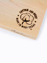 Cotton and Dust The Matthew White Maple Cutting Board