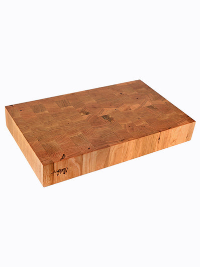 Cotton and Dust The Andrew End Grain Cherry Wood Cutting Board